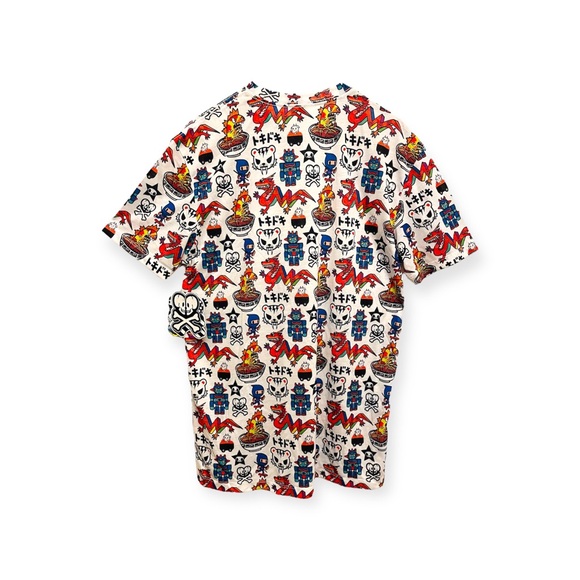NEW Tokidoki Ninja Dragon Sushi Kaiju Monster Ramen T-Shirt Men’s Large Tee NWT - Picture 2 of 3